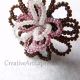 Creative Art Expressions Handmade Seed Bead Wire Wrapped Flower Ring Jewelryy