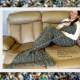 Mermaid Blanket Adult Teen Large Fin in Abalone