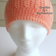 Adult Teen Messy Bun Hat in Coral