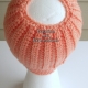 Adult Teen Messy Bun Hat in Coral