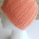 Adult Teen Messy Bun Hat in Coral