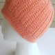 Adult Teen Messy Bun Hat in Coral Adult Teen Messy Bun Hat in Coral