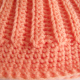 Adult Teen Messy Bun Hat in Coral