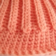 Adult Teen Messy Bun Hat in Coral Adult Teen Messy Bun Hat in Coral