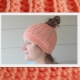 Adult Teen Messy Bun Hat in Coral Adult Teen Messy Bun Hat in Coral