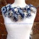 Creative Art Expressions Hand Crocheted Shades of Blue Grand Picots Scarf Creative Art Expressions Hand Crocheted Shades of Blue Grand Picots Scarf