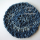 Blue Denim Crocheted Cotton Coasters