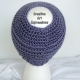 Lavender Purple Messy Bun Hat Beanie, Pony Tail Hat