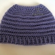Lavender Purple Messy Bun Hat Beanie, Pony Tail Hat Lavender Purple Messy Bun Hat Beanie, Pony Tail Hat