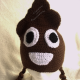Adult/Teen Poop Emoji Hat in Brown with Ear Flaps