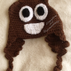 Poop Emoji Brown Hat Crocheted Child Size