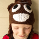 Child Poop Emoji Crocheted Hat without Ear flaps