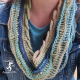 Sea Breeze Infinity Scarf in Mystic Seas