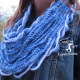 Sea Breeze Infinity Scarf in Sapphire Sea