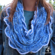 Sea Breeze Infinity Scarf Adult Teen in Lapis