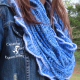 Sea Breeze Infinity Scarf in Sapphire Sea