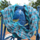 Sea Breeze Infinity Scarf in Frozen Sea