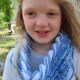 Sea Breeze Infinity Scarf in Sapphire Sea Youth 6-10 yrs