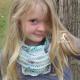 Sea Breeze Infinity Scarf Child 2-5 yrs in Sea Foam Whispers