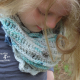Sea Breeze Infinity Scarf Child 2-5 yrs in Sea Foam Whispers