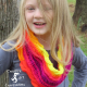 Sea Breeze Youth 6-10 Infinity Scarf in Fruity Stripes