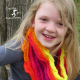 Sea Breeze Youth 6-10 Infinity Scarf in Fruity Stripes
