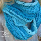 Sea Breeze Long Infinity Scarf in Scuba Child 2-5