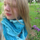 Sea Breeze Long Infinity Scarf Child 2-5 in Aqua Dreams