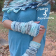 Sea Breeze Infinity Scarf & Fingerless Glove Set in Cypress Landing Adult Teen