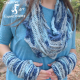 Sea Breeze Infinity Scarf & Glove Set in Float Along Adult Teen