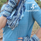 Sea Breeze Infinity Scarf & Fingerless Glove Set in Float Along Adult Teen
