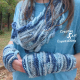 Sea Breeze Infinity Scarf & Glove Set in Float Along Adult Teen