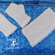 Crocheted Linen Colored Infinity Scarf & Gloves Set Crocheted Linen Colored Infinity Scarf & Gloves Set