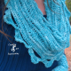 Sea Breeze Infinity Scarf & Fingerless Glove Set in Topaz Sea Adult Teen Sea Breeze Infinity Scarf & Fingerless Glove Set in Topaz Sea Adult Teen