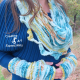 Sea Breeze Infinity Scarf & Glove Set in Teal Sunset Adult Teen