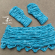 Sea Breeze Infinity Scarf & Fingerless Glove Set in Topaz Sea Adult Teen
