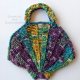 Purple Green Yellow Teal Medium Seashell Purse