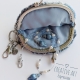 Seashell Coin Purse & Blue Pearl Necklace Set Seashell Coin Purse & Blue Pearl Necklace Set