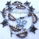 Blue & Bronze Pearl Butterfly Necklace