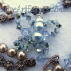 Blue & Bronze Pearl Butterfly Necklace