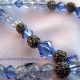 Blue & Antique Silver Necklace Jewelry Design
