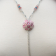 Creative Art Expressions Handmade Pink Bouquet Necklace