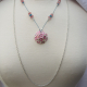 Creative Art Expressions Handmade Pink Bouquet Necklace