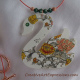 Creative Art Expressions Handmade Summer Swan Necklace