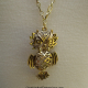 Creative Art Expressions Handmade Gold Owl Necklace