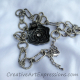 Creative Art Expressions Handmade Silver Rose Necklace