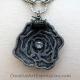 Creative Art Expressions Handmade Silver Rose Necklace Creative Art Expressions Handmade Silver Rose Necklace