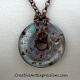 Creative Art Expressions Handmade Antique Copper Circle Necklace Creative Art Expressions Handmade Antique Copper Circle Necklace