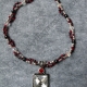 Red Black Silver Crystal Necklace Jewelry Red Black Silver Crystal Necklace Jewelry