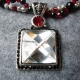 Red Black Silver Crystal Necklace Jewelry Red Black Silver Crystal Necklace Jewelry